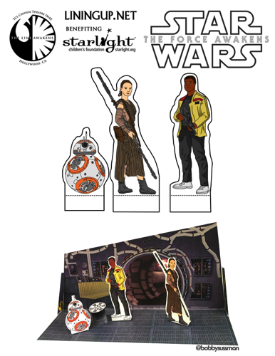 Diorama characters for The Force Awakens